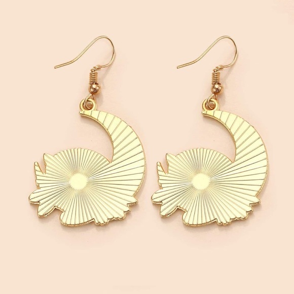 Cat Moon Dangle & Drop Earrings, Cat Earrings - Picture 4 of 4